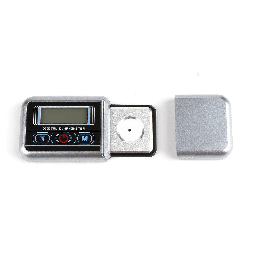 Black electronic precision scale with 100g capacity and 0.005g accuracy for jewellery and vinyl needles