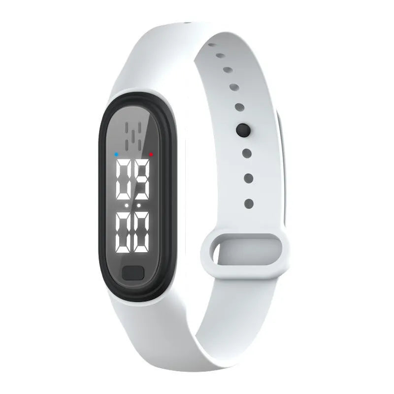 Ultrasonic electronic mosquito repellent bracelet with adjustable strap in multiple colour options
