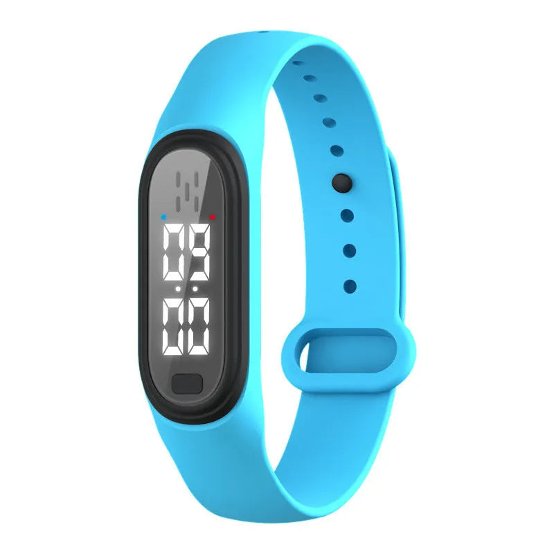 Ultrasonic electronic mosquito repellent bracelet with adjustable strap in multiple colour options