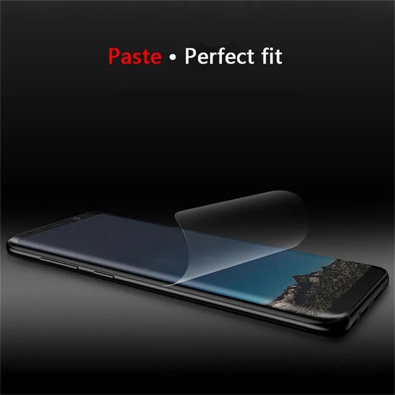 Purple light Hydraulic Film screen protector for Samsung S8, S9 curved phones