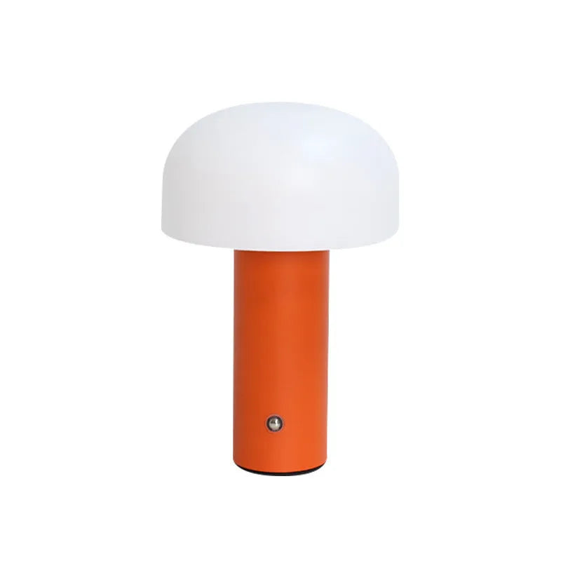 USB-powered dual-purpose table lamp providing atmospheric lighting and charging in black, green, orange, or white