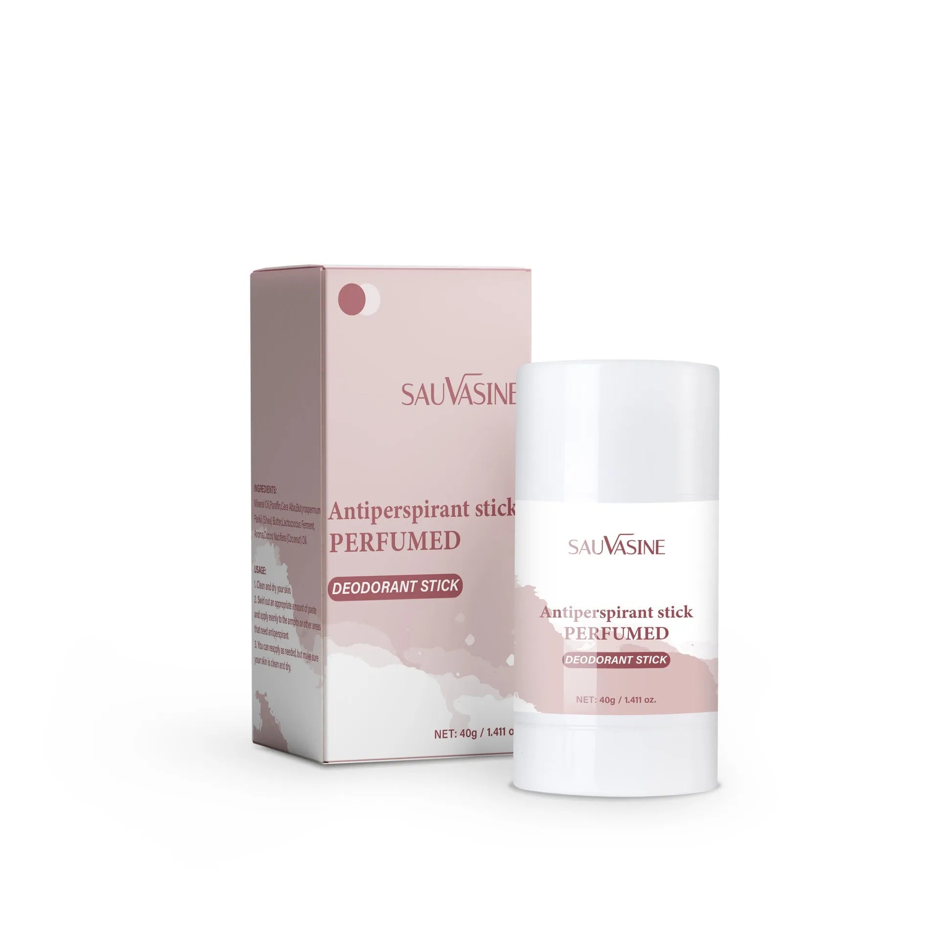 40g antiperspirant deodorant stick in sweat bar format for fading armpit odour.