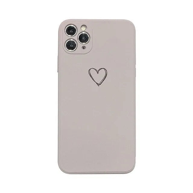 Solid colour TPU silicone phone case for Apple iPhone on a table