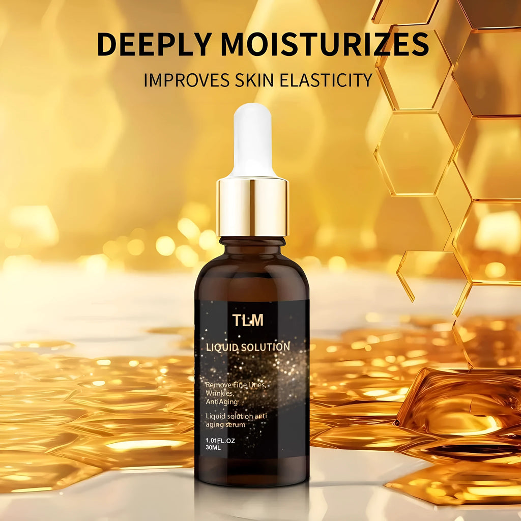 30ml facial moisturising solution in 9cm tall bottle with hyaluronic acid