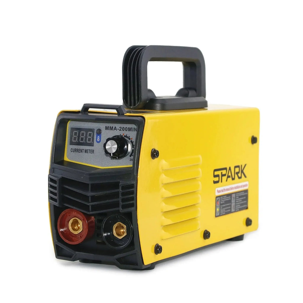 MMA-200MIN 220V DC inverter welding machine kit with face shield and clamps