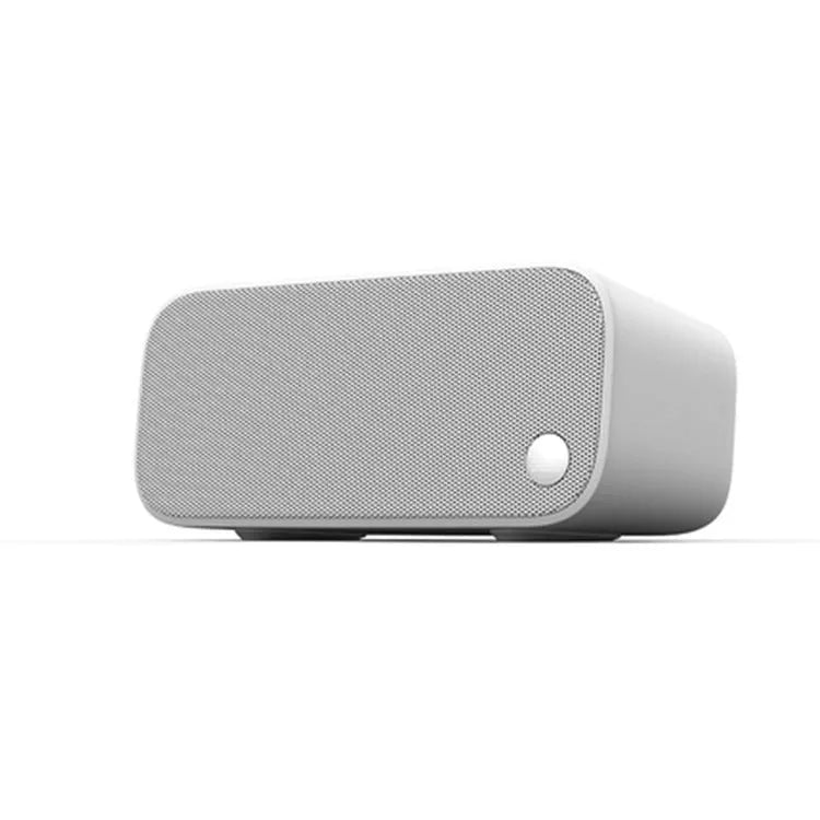 Elf sugar cube artificial intelligence smart WiFi speaker in blue, green, red, or white plastic housing