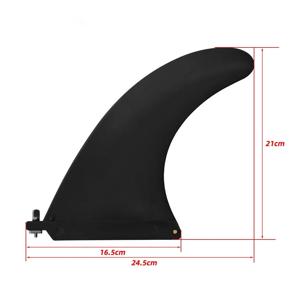 SUP paddle with large removable fish fins for stand-up paddleboarding