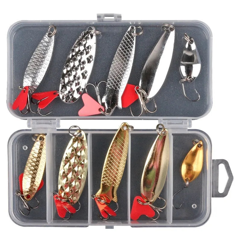 Gold and silver metal fishing lure sequins for custom bait decoration and lure making
