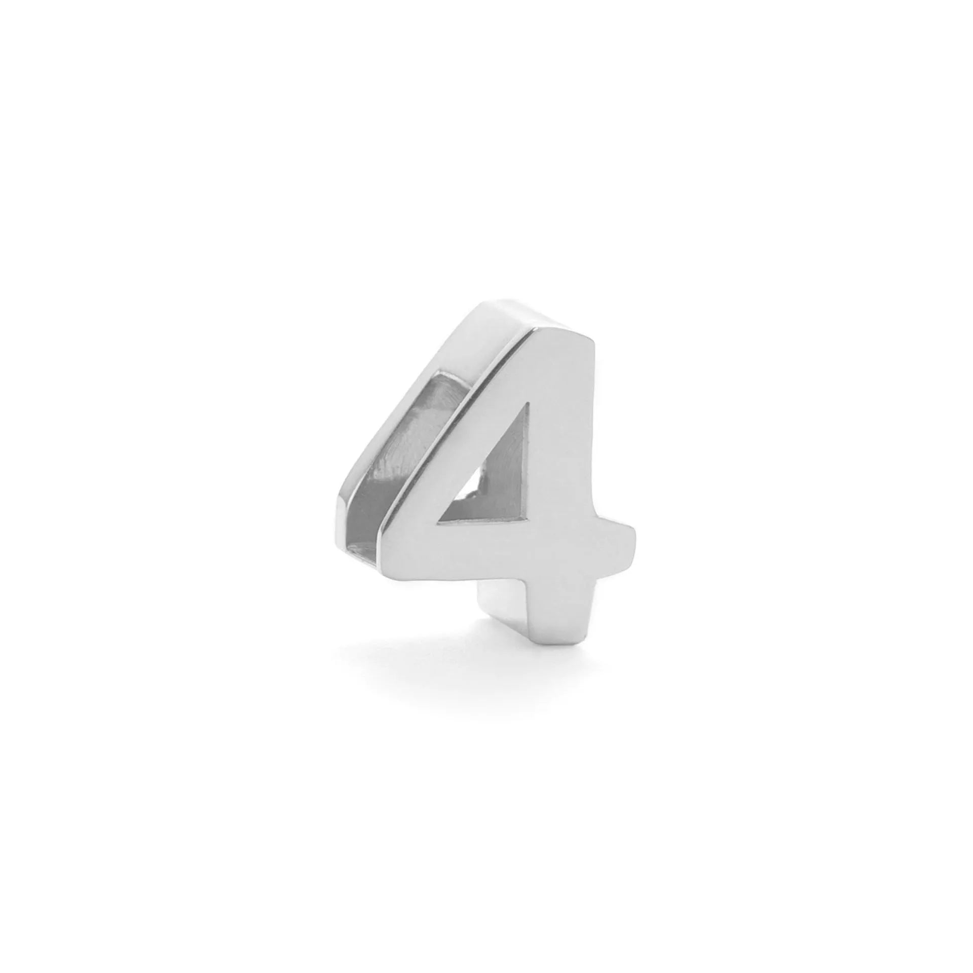 Titanium steel personalised necklace with a charm showing the letter A on a 40.5cm chain.