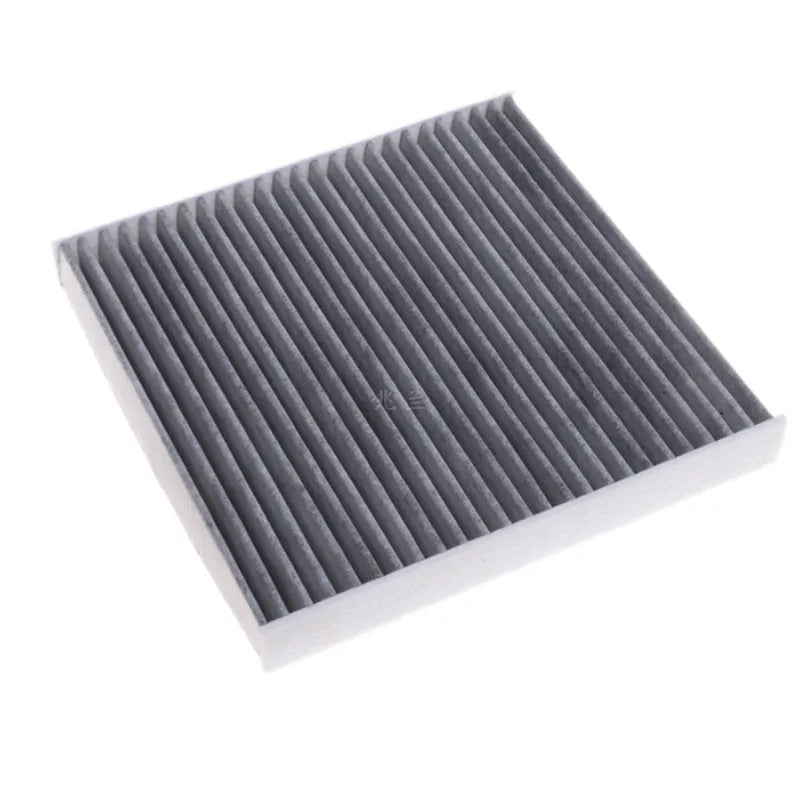 Grey Geely air conditioning filter element measuring 215x210x30mm for Geometry and Emgrand vehicles