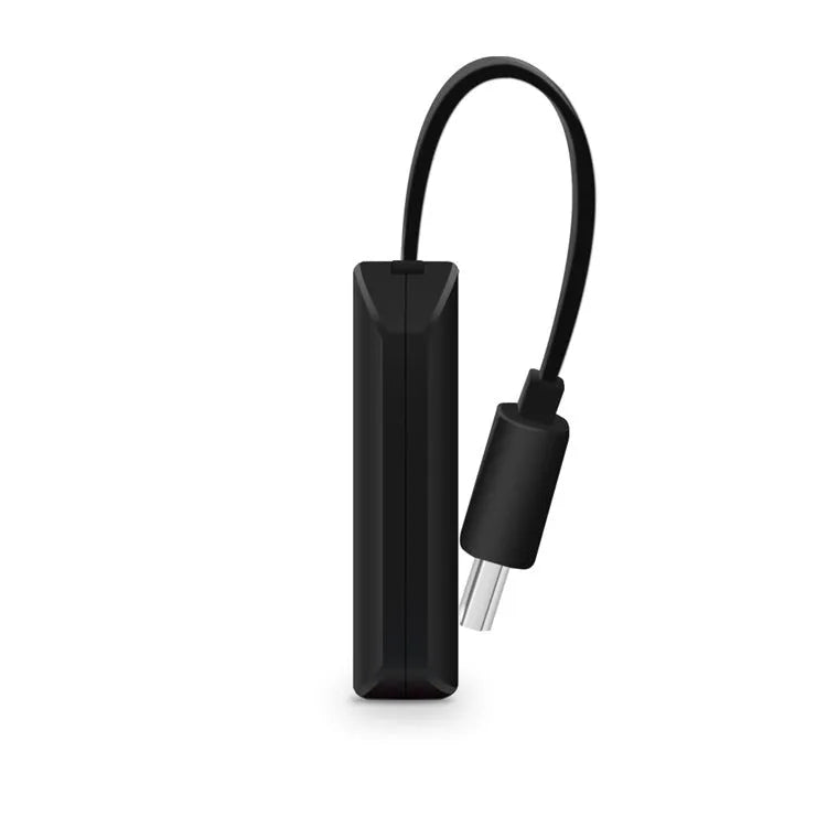 Black USB HDMI screen mirroring dongle for wireless 1080p display from phones and laptops