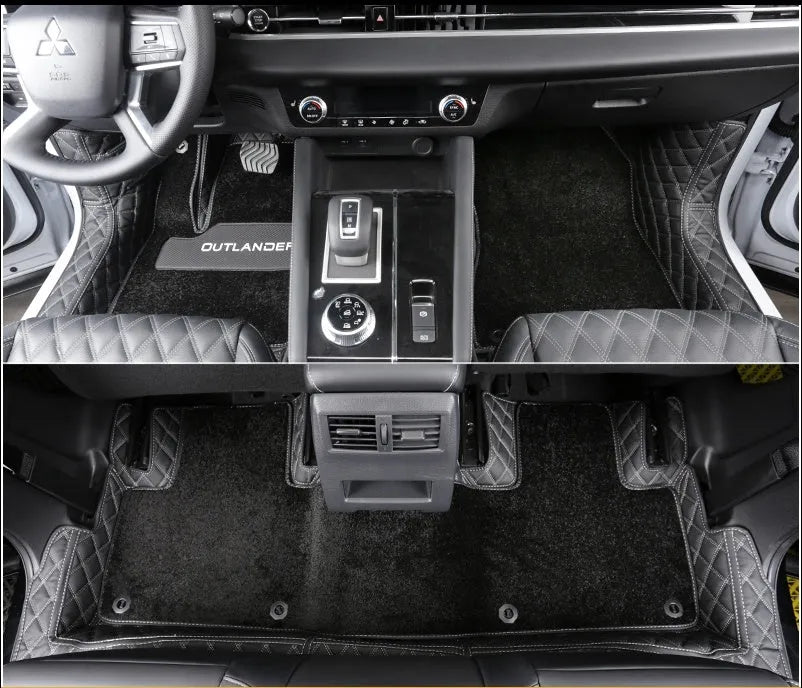 2023 Mitsubishi Outlander custom floor mats in black, grey and brown options
