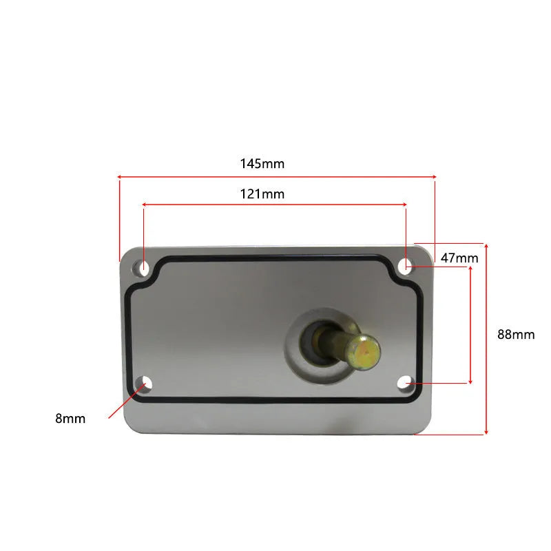 Silver aluminium alloy gear shift short lever for Horton vehicles car accessory