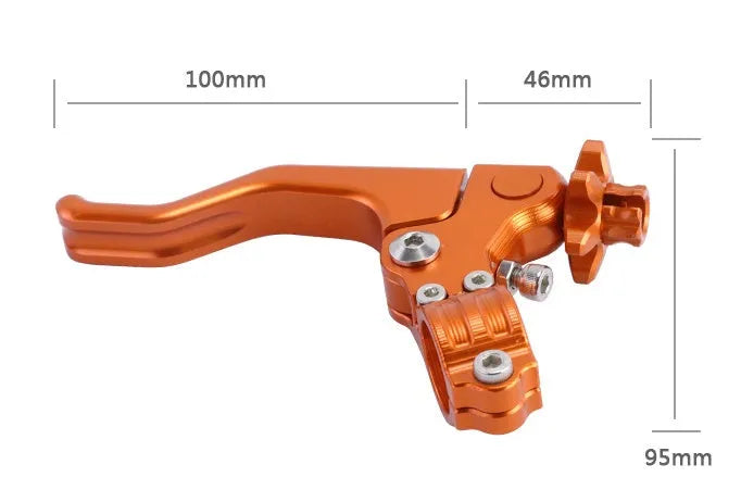 Universal aluminium alloy motorcycle clutch and brake lever set in multiple colour options