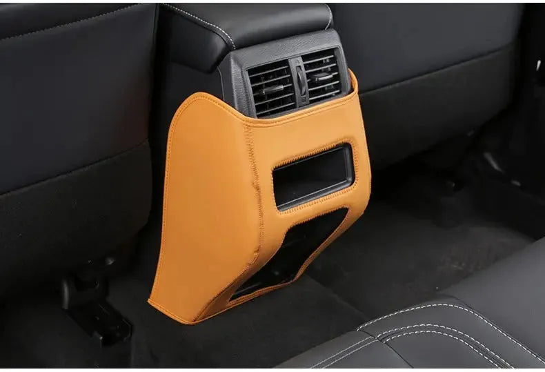 Three leather anti-kick pads for 2023 Outlander seat armrest and centre console protection