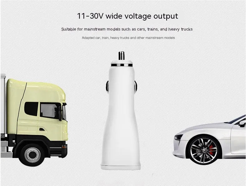 White QC30 single port USB car fast charger with QC2.0 certification