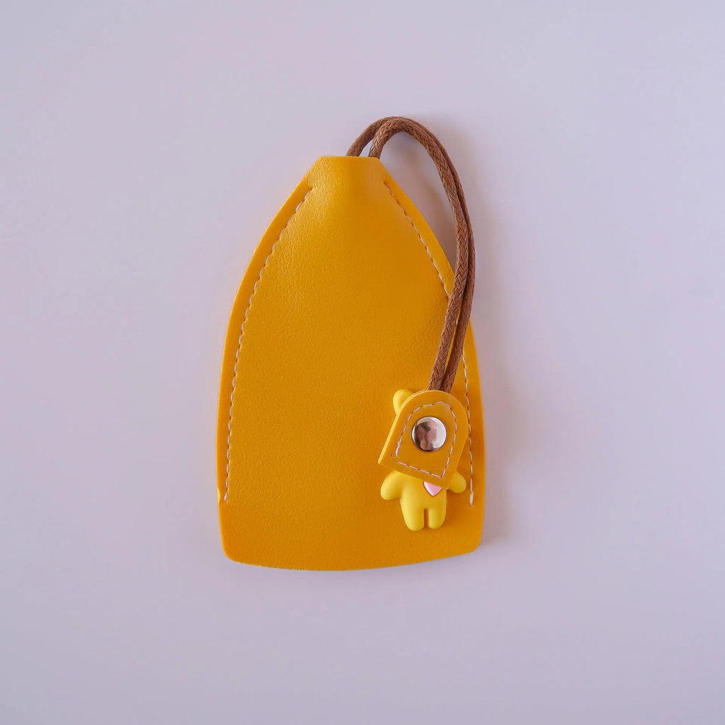 Universal large capacity PU leather car key case with credit card storage slots in choice of five colours
