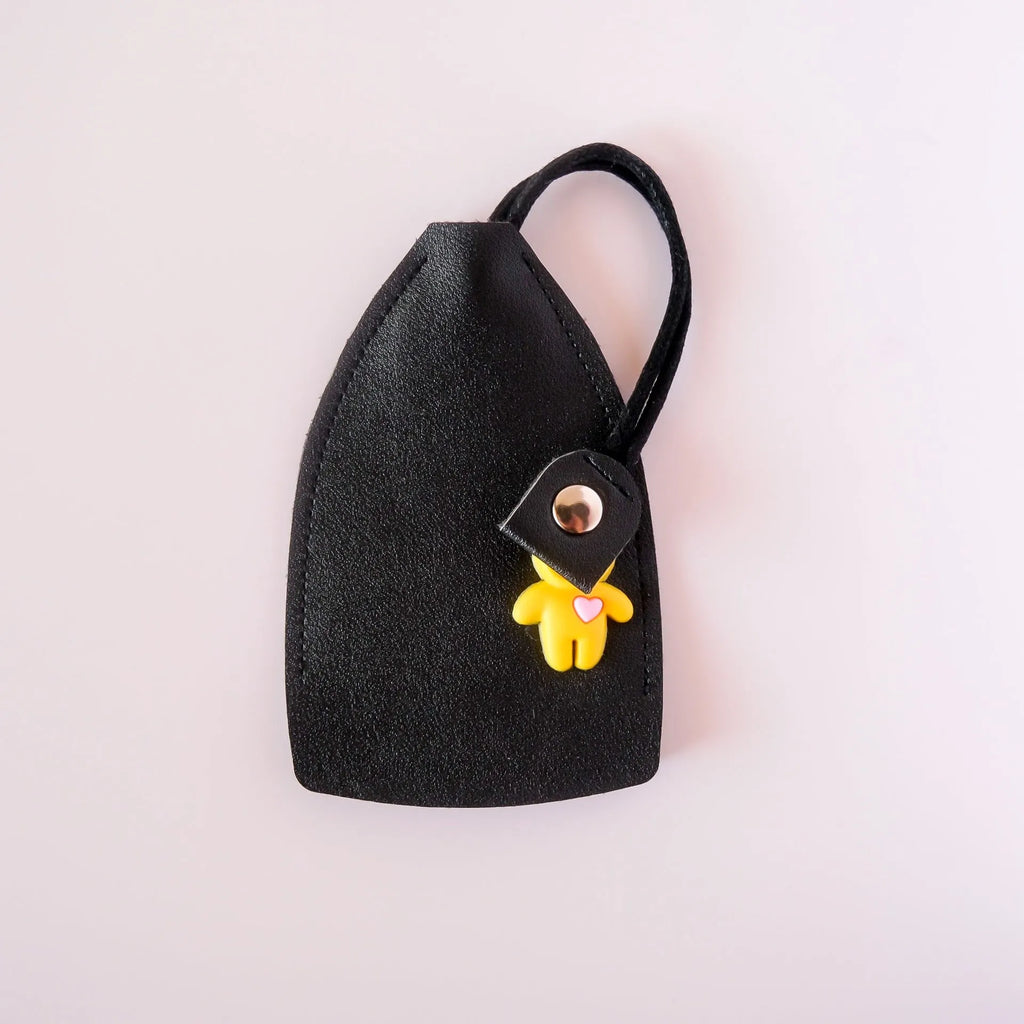 Universal large capacity PU leather car key case with credit card storage slots in choice of five colours