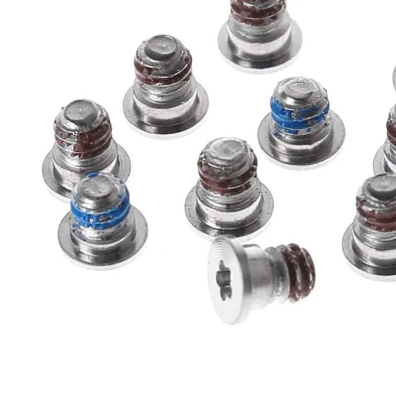 Ten metal replacement screws for MacBook Pro Retina A1502, A1398, A1425 bottom shell.