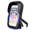 TPU mobile phone stand for bicycles and motorcycles with waterproof zipper in black, blue, or red colours