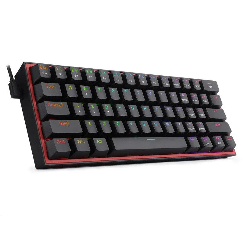 K617 mechanical keyboard with RGB lighting and white pink colour scheme