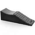 Black rectangular car seat protection pad with dimensions 55cm long by 44cm wide.