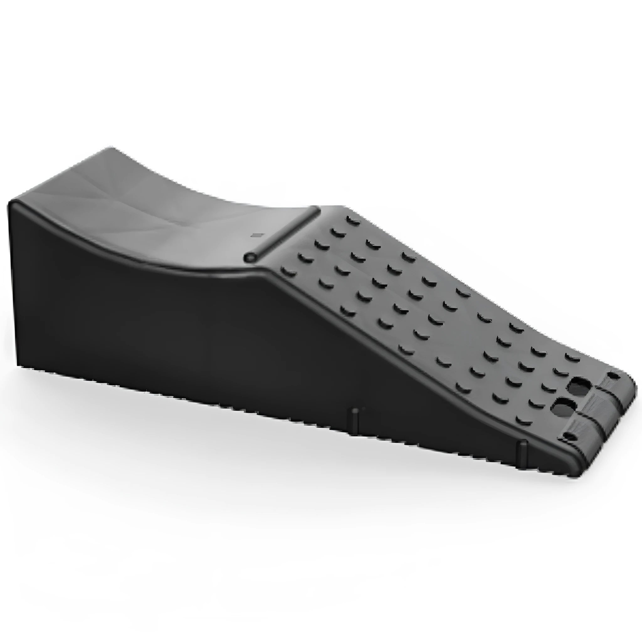 Black rectangular car seat protection pad with dimensions 55cm long by 44cm wide.