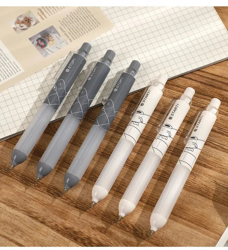 Automatic pencil with cloud grip design showing 0.5mm writing thickness