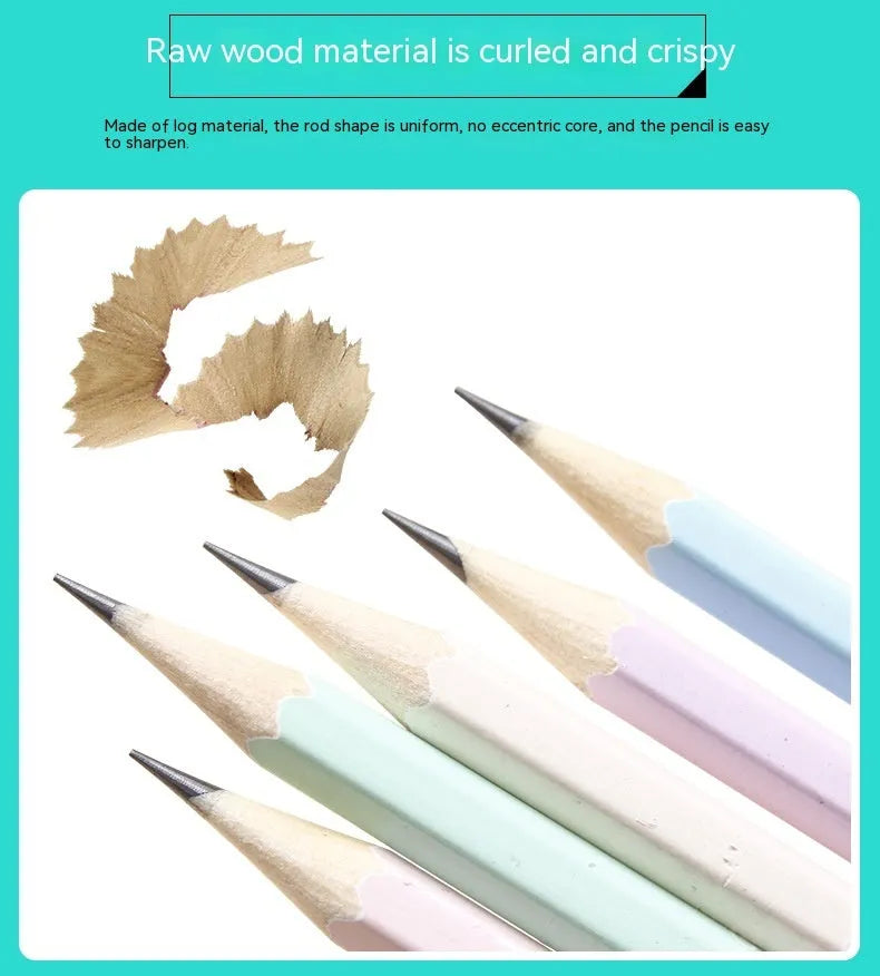 Basswood six-angle thermal transfer pencil with HB hardness for technical drawing applications