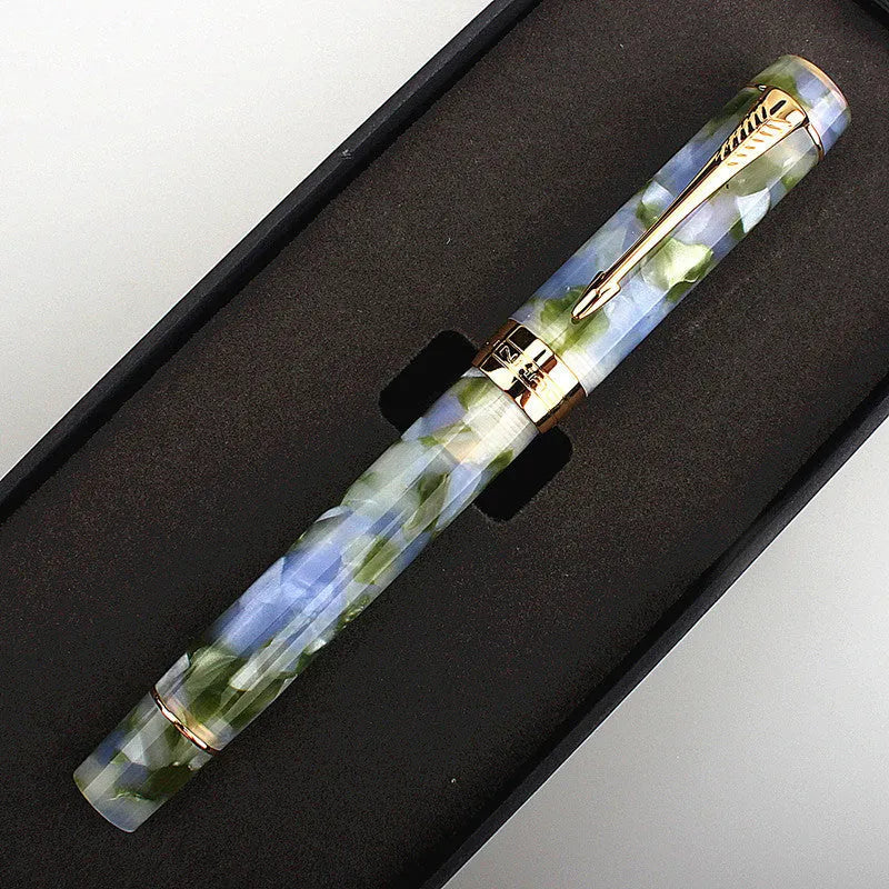 Deep bath green metal pen with selectable 0.5mm 0.7mm or 1.0mm nib options