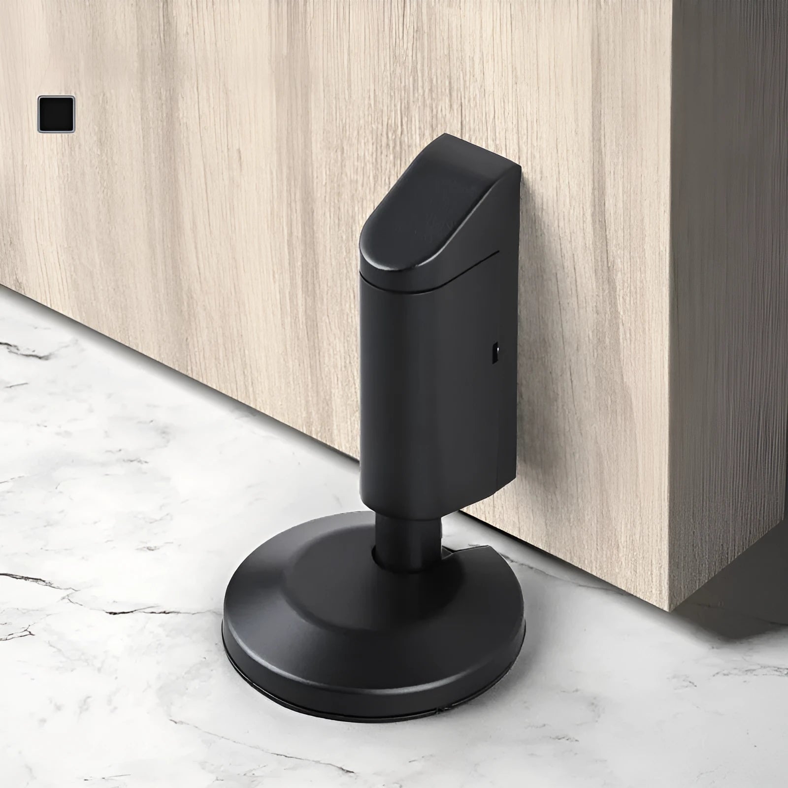 Zinc alloy invisible door stopper in six colour options for modern interiors