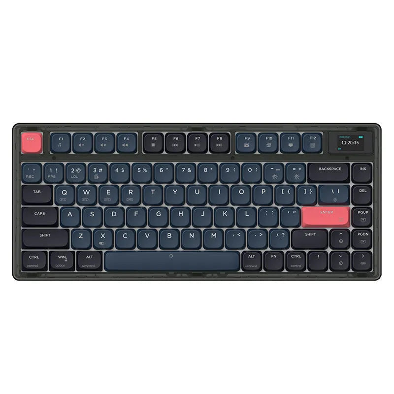 AJAZZ AK832PRO green mechanical keyboard with RGB backlighting on a desk