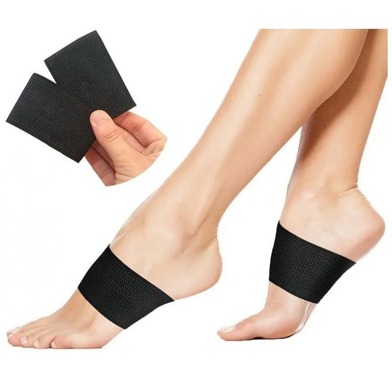 Elastic foot bandage with arch support pad in heart style and ordinary style options