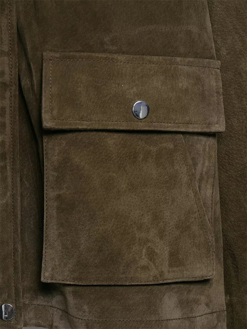 Women's picture colour PU leather jacket in Japanese Korean casual style