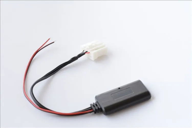 Black JieRui-BT 5908 Bluetooth audio cable for Mazda vehicles with AUX port