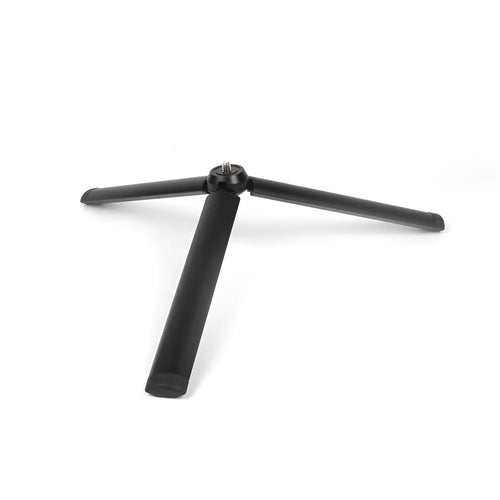 Black aluminium alloy mobile phone tripod stabiliser compatible with iPhone handheld photography accessory