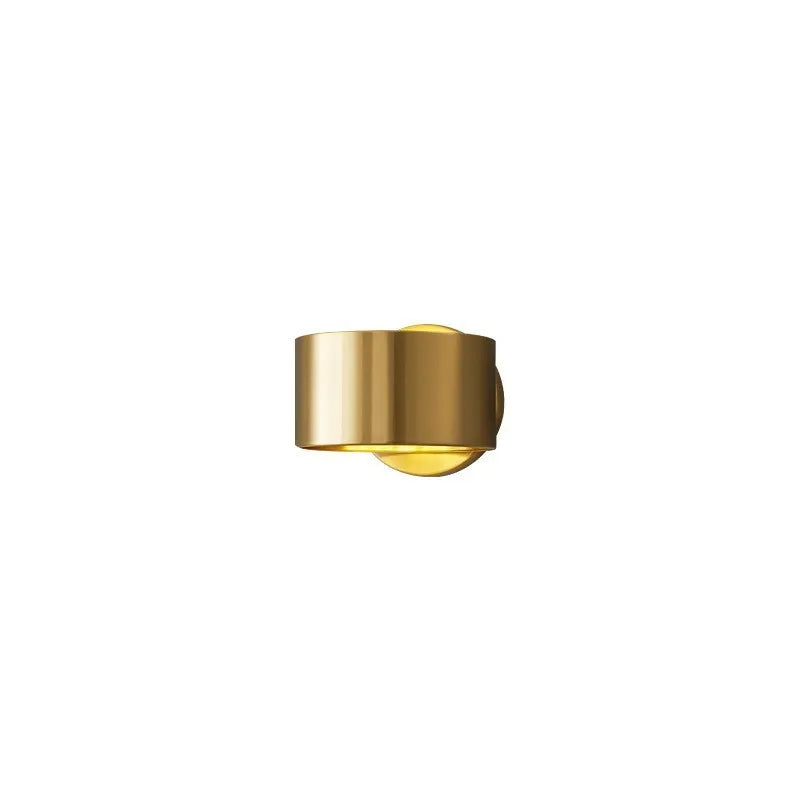 Modern copper wall lamp in gold or black finish with 220V voltage for living room installation