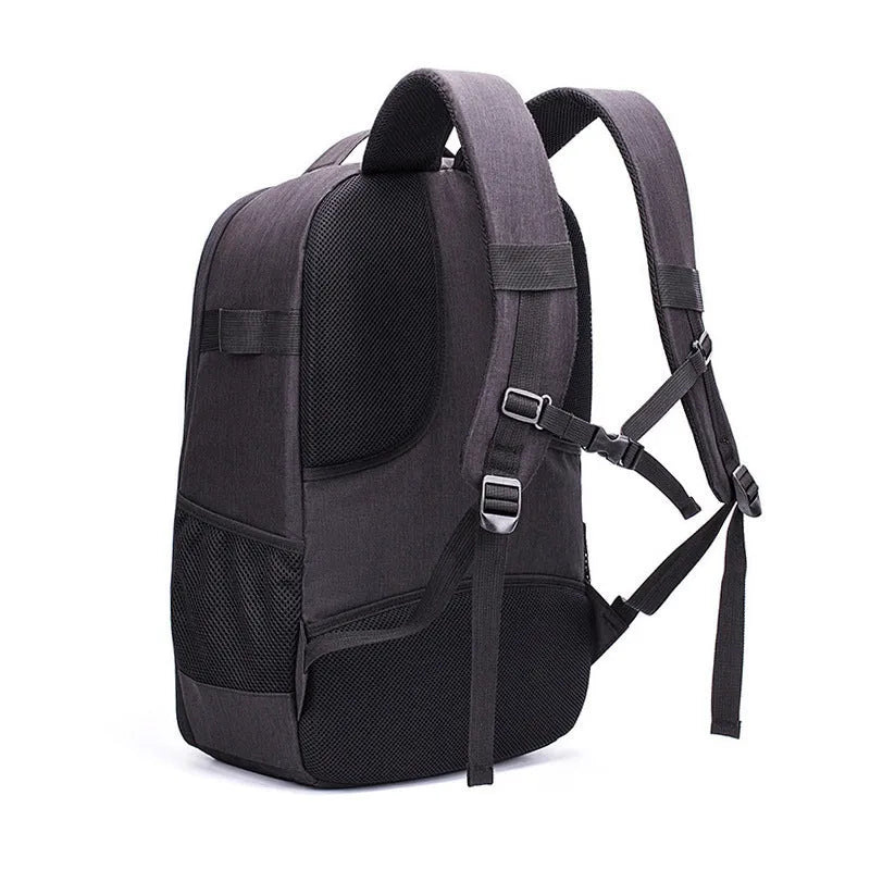 Black waterproof Oxford cloth drone backpack with 52cm height and shock resistant design