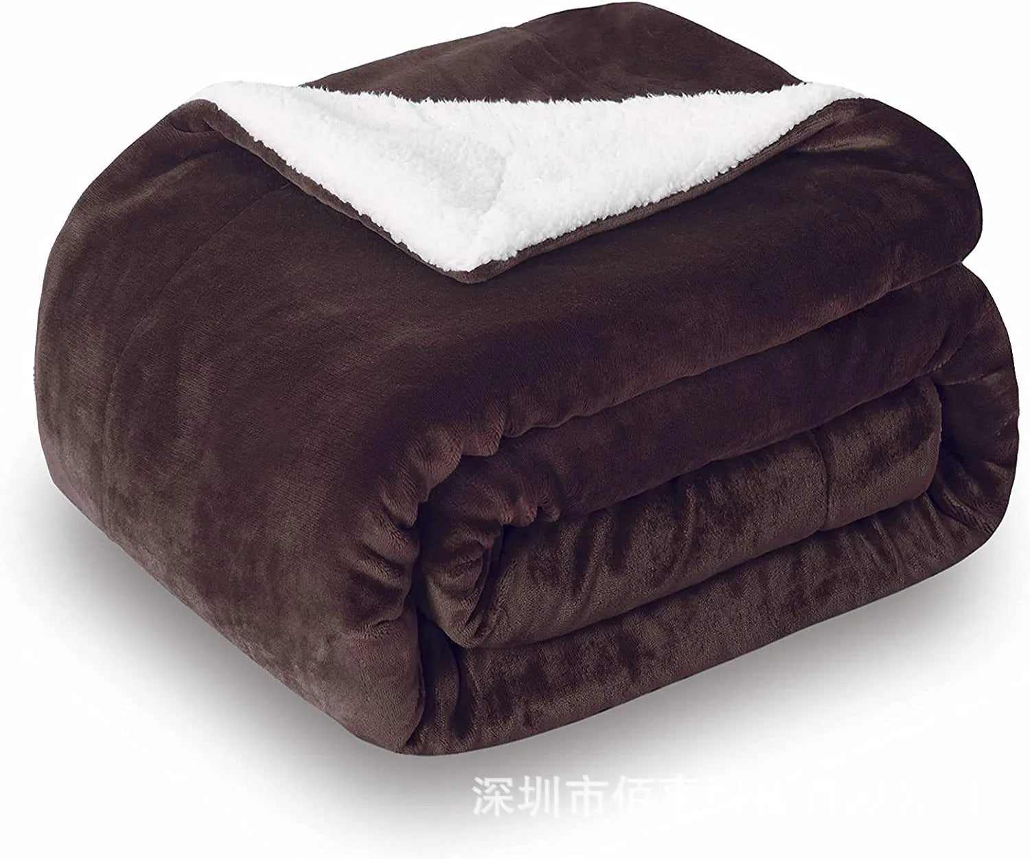 Grey, brown and white USB electric heating blanket with intelligent temperature control, size 70x100 cm.