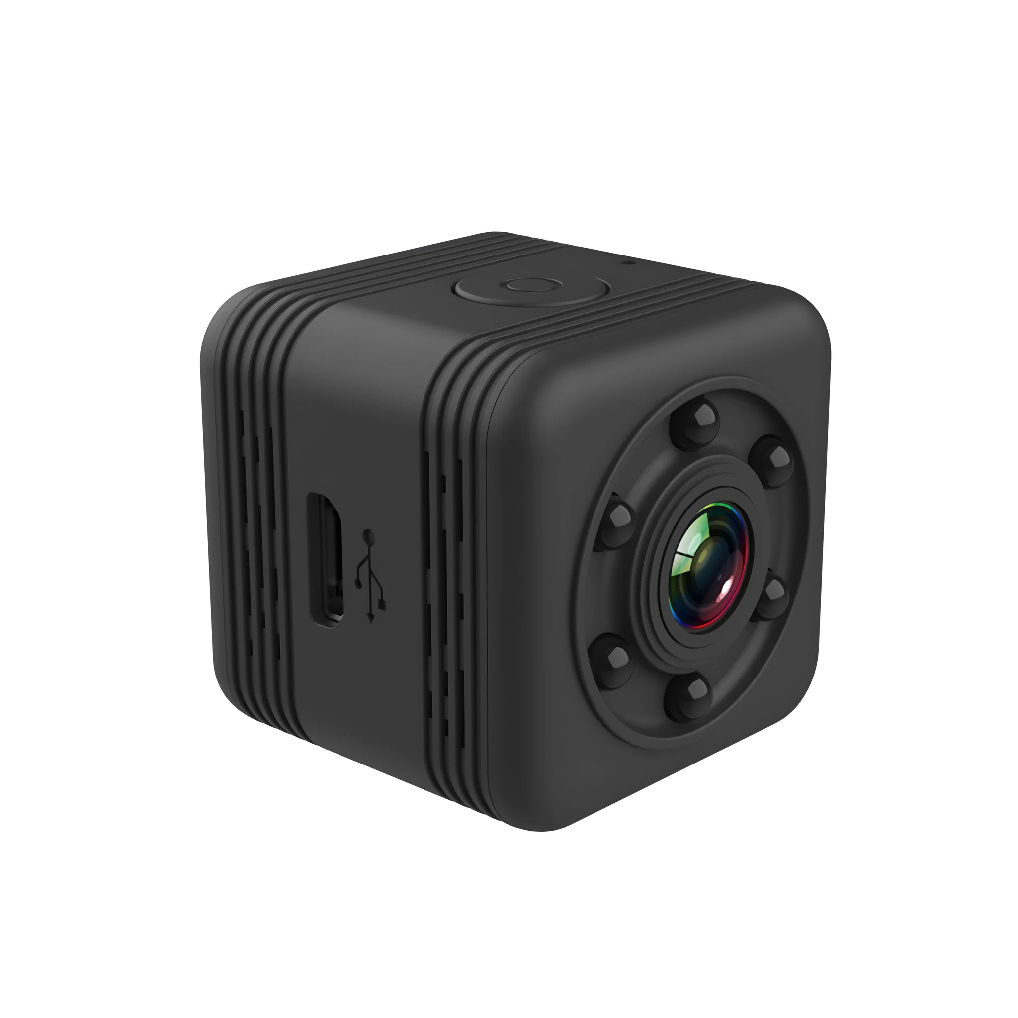 Black SQ29 waterproof sports camera showing its compact design and lens.