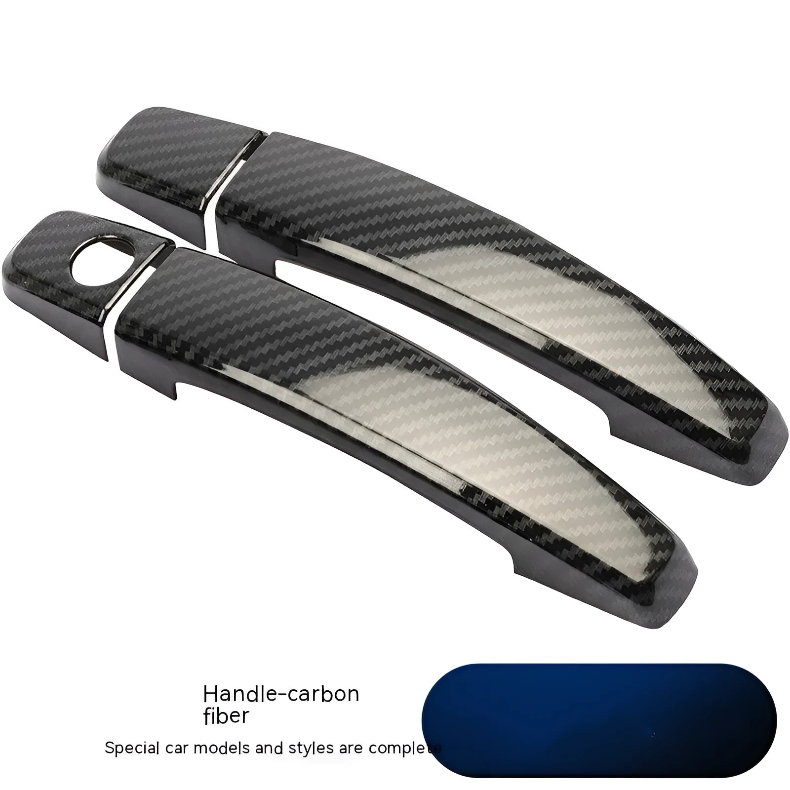 Carbon fibre pattern door handle decoration for Opel Vauxhall Astra, classic cruiser colour