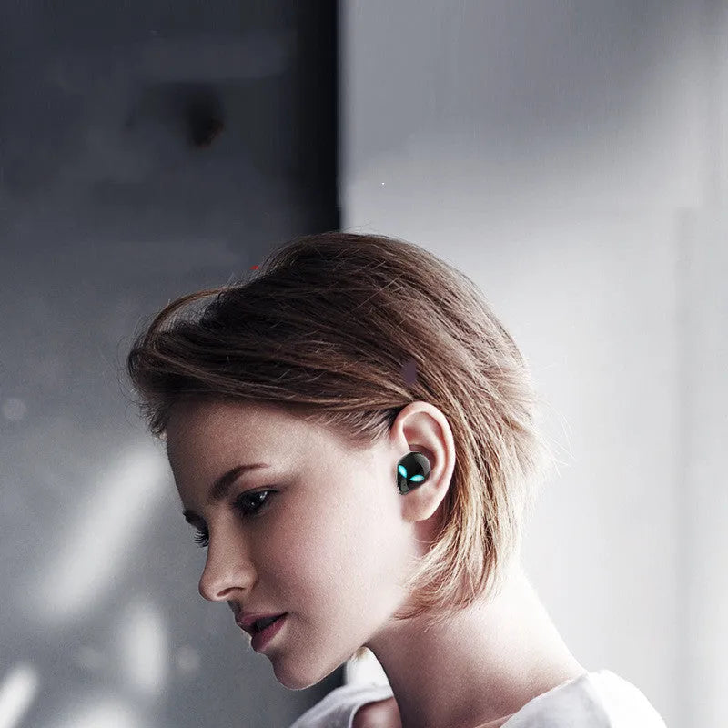 Creative Outer T8 Starman alien design wireless Bluetooth earbuds with charging case in red colour