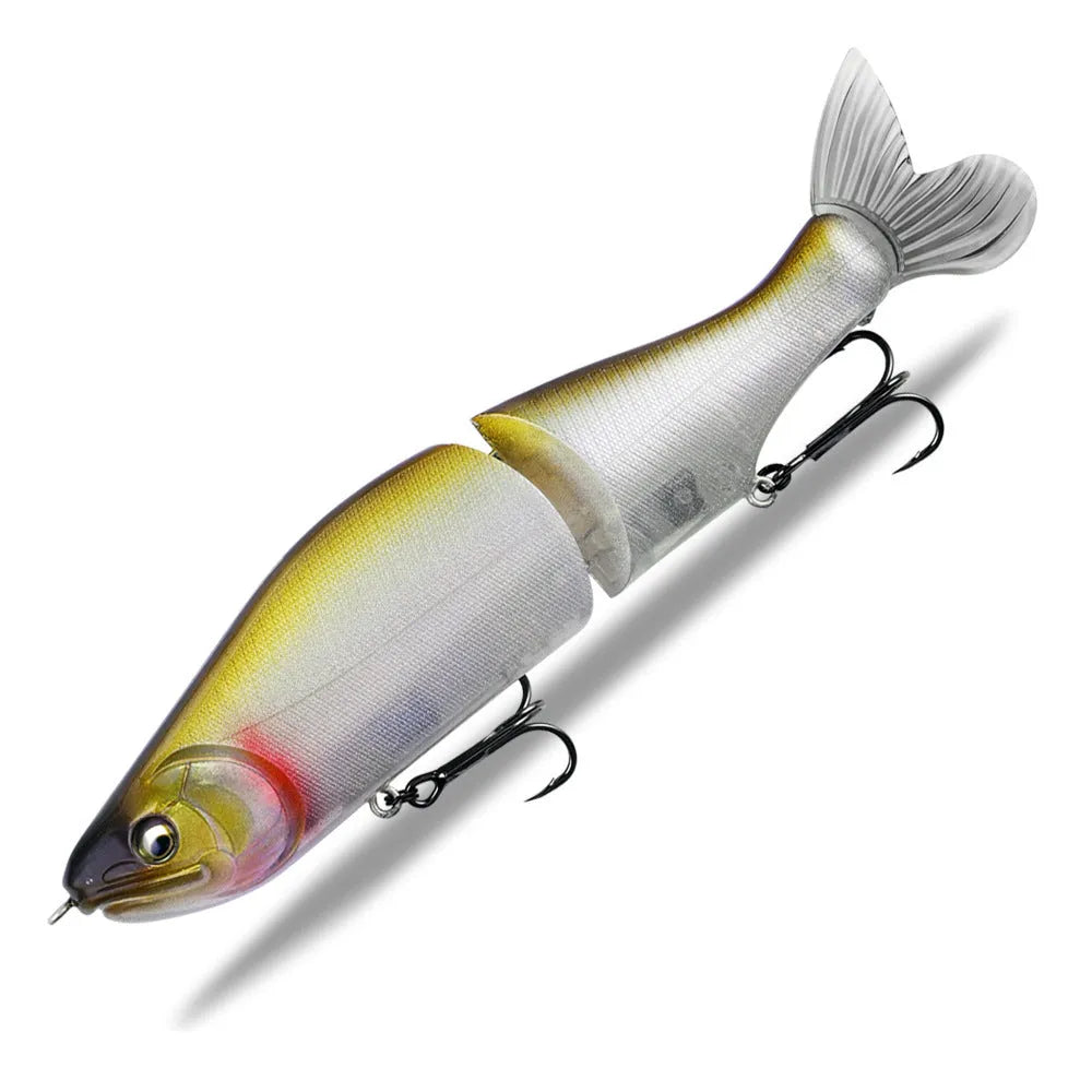 185mm long soft plastic fishing lure for bass, shown in one of 15 available colour options.