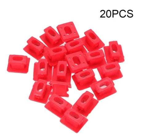 Pack of 10 black plastic snap-fit clips for BMW door panel walnut trim on 3, 7, X3, E46 models