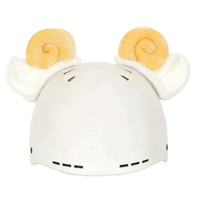 Plush fabric cartoon character helmet cover for cosplay in size M with multiple style options