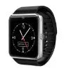Black smart watch with 1.54 inch display on a silicone strap, showing a watch face and fitness data.