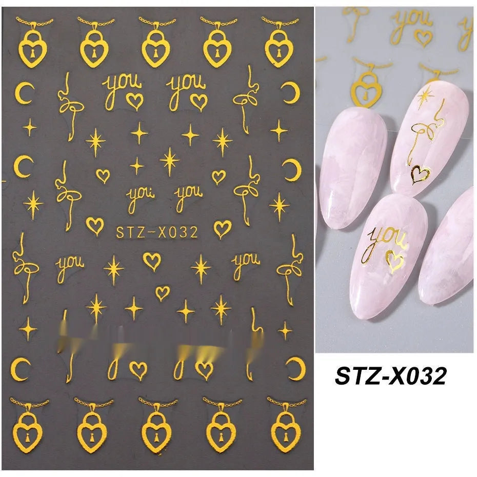 Black and silver stripe nail art stickers for French manicure designs in plastic material