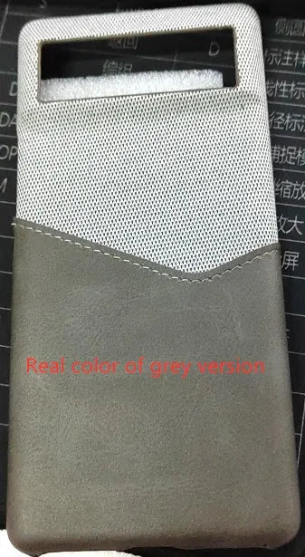 Leather Google Pixel phone case in Black showing back cover design