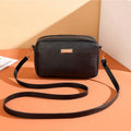 Women's soft PU shoulder bag with three-dimensional pocket in urban simplicity style
