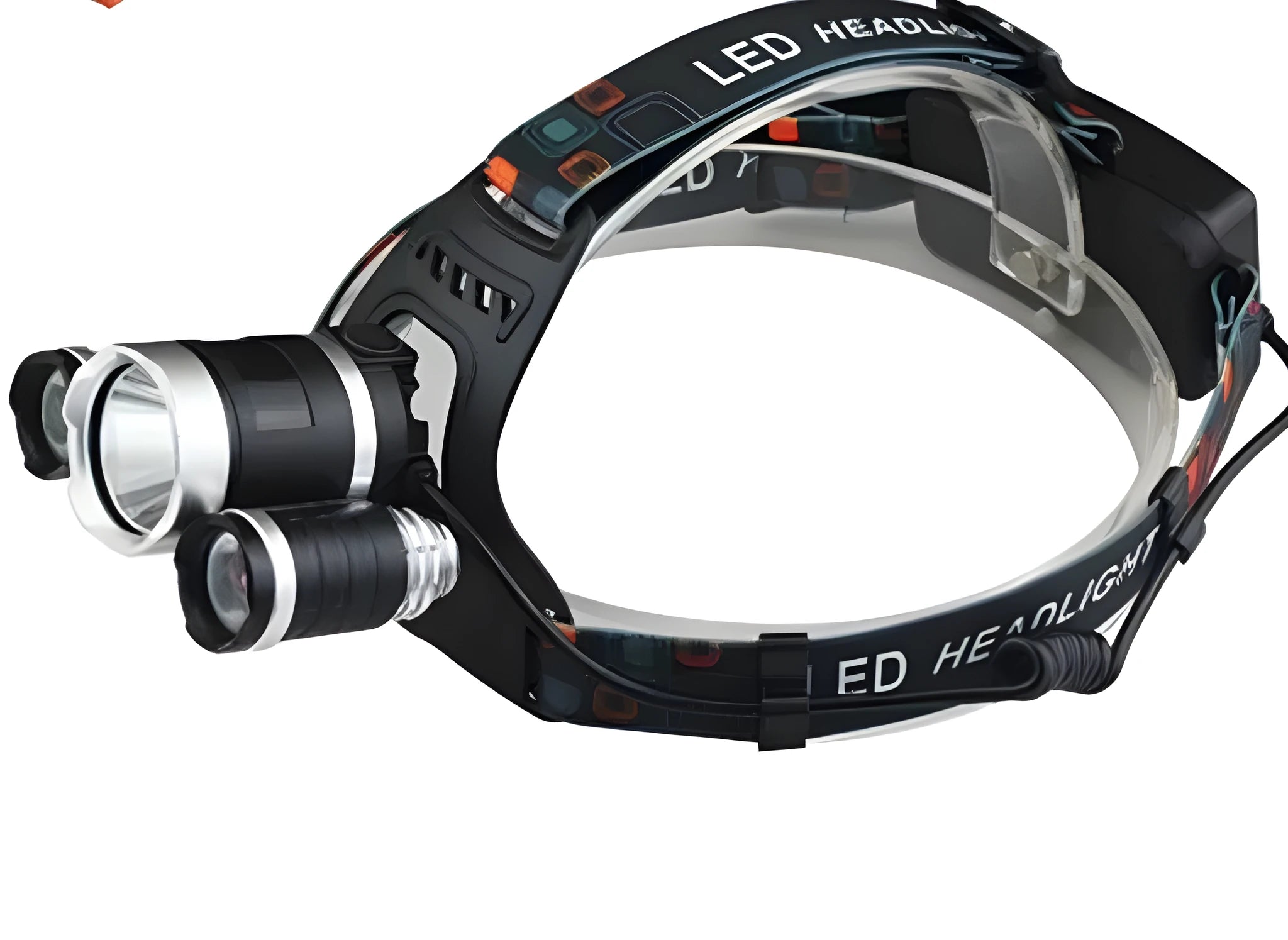 Rechargeable aluminium alloy LED headlamp with 6000 lumens brightness and adjustable waterproof switch for camping
